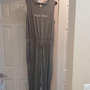 J for Justify Gray Sleeveless jumper.